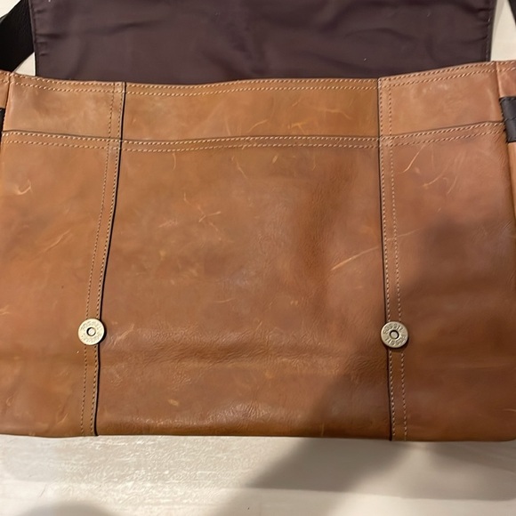 Brown genuine Leather field Messenger Bag - Picture 14 of 16